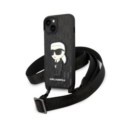 Karl Lagerfeld NFT Monogram Ikonik Patch - Case for iPhone 14 Plus (Black)
