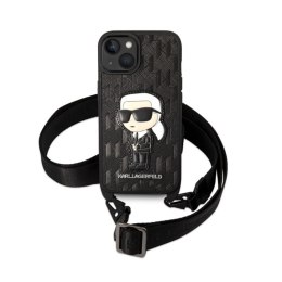 Karl Lagerfeld NFT Monogram Ikonik Patch - Case for iPhone 14 Plus (Black)