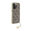 Guess 4G Charms Collection - iPhone 15 Pro Case (brown)