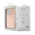 Guess Croco Triangle Metal Logo - iPhone 15 Pro Max Case (pink)