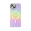 Guess IML Iridescent MagSafe - iPhone 15 Case (Pink)