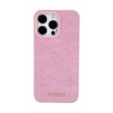 Guess Leather 4G Stamped - iPhone 15 Pro Max Case (pink)