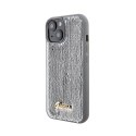 Guess Sequin Script Metal - Case for iPhone 15 (Silver)