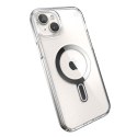 Speck Presidio Perfect-Clear ClickLock & Magsafe - Case for iPhone 15 Plus / iPhone 14 Plus (Clear / Chrome Finish / Serene Silv