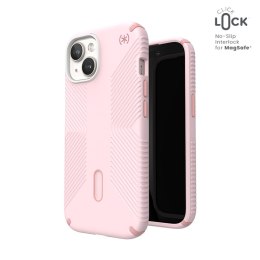 Speck Presidio2 Grip ClickLock & MagSafe - Case for iPhone 15 / iPhone 14 / iPhone 13 (Nimbus Pink/Dahlia Pink)