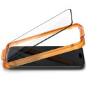 Spigen Alm Glass FC 2-Pack - Tempered glass for iPhone 15 Pro 2 pcs (Black frame)