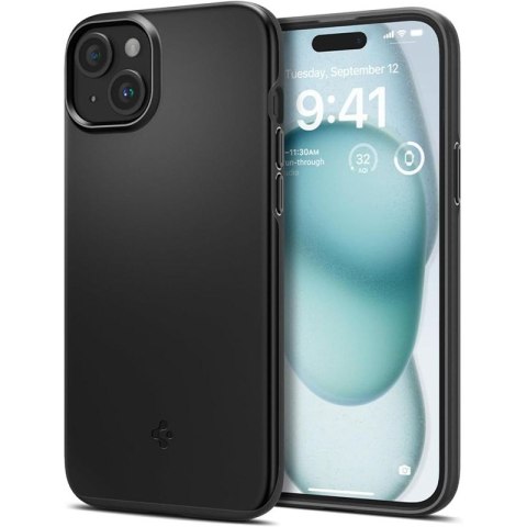 Spigen Thin Fit - Case for iPhone 15 (Black)