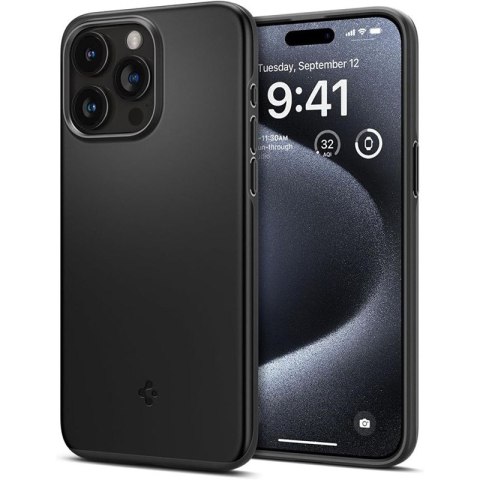 Spigen Thin Fit - Case for iPhone 15 Pro (Black)