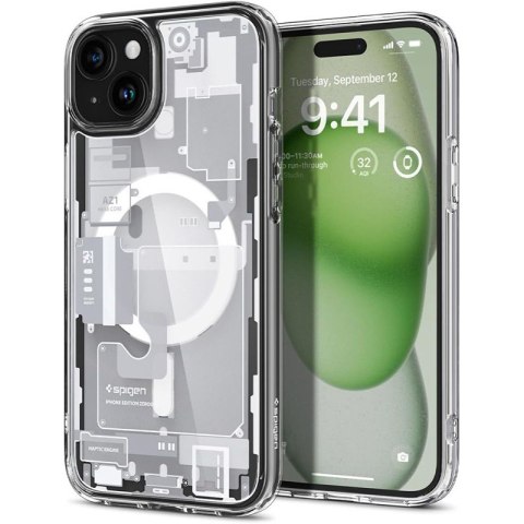 Spigen Ultra Hybrid MagSafe - Case for iPhone 15 (Zero One White)