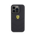 Ferrari Quilted Metal Logo - Case for iPhone 15 Pro (Black)