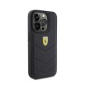 Ferrari Quilted Metal Logo - Case for iPhone 15 Pro (Black)