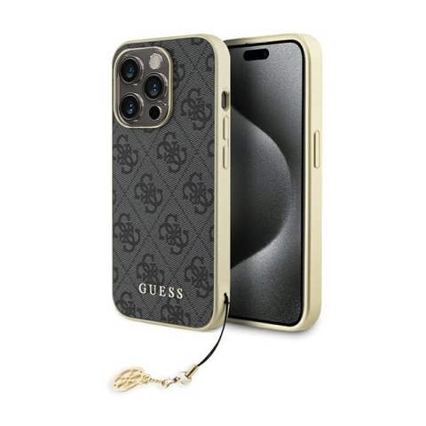Guess 4G Charms Collection - iPhone 15 Pro Case (grey)