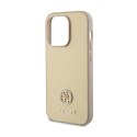 Guess 4G Strass Metal Logo - Case for iPhone 15 Pro (Gold)