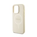 Guess Saffiano MagSafe - iPhone 15 Pro Max Case (gold)
