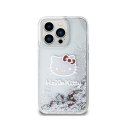 Hello Kitty Liquid Glitter Charms Kitty Head - iPhone 13 Pro Max case (silver)