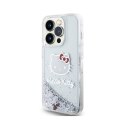 Hello Kitty Liquid Glitter Charms Kitty Head - iPhone 14 Pro Case (silver)