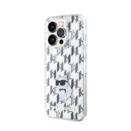 Karl Lagerfeld Monogram Choupette - Case for iPhone 15 Pro Max (Transparent)