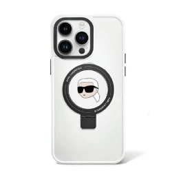 Karl Lagerfeld Ring Stand Karl Head MagSafe - iPhone 15 Pro Max Case (white)