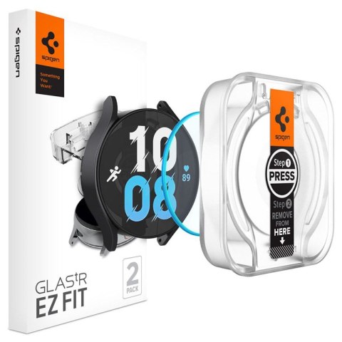 Spigen GLAS.TR EZ FIT 2-Pack - Tempered glass for Samsung Galaxy Watch 6 40 mm (2 pcs)