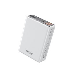 WEKOME WP-27 Tint Series - Power bank 10000 mAh Super Fast Charging USB-C PD 20W + 2x USB-A QC3.0 22.5W (White)