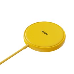 WEKOME WP-U166 Tint Series - MagSafe 15W Inductive Charger (Yellow)