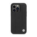 BMW Leather Quilted - Case for iPhone 14 Pro (black)