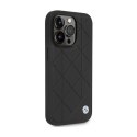 BMW Leather Quilted - Case for iPhone 14 Pro (black)