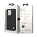 BMW Leather Quilted - Case for iPhone 14 Pro (black)