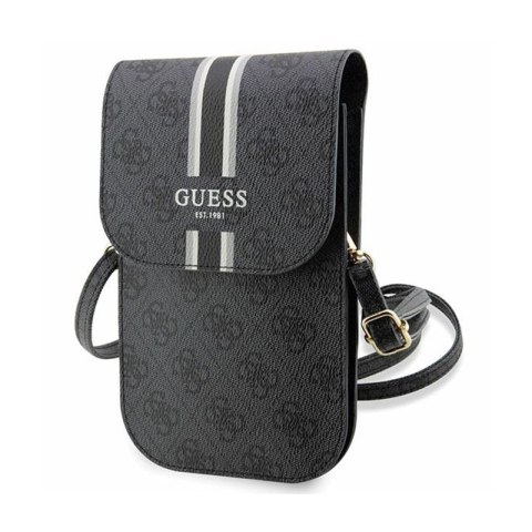 Guess 4G Stripes - Crossbody phone bag (black)