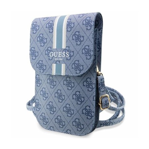 Guess 4G Stripes - Crossbody phone bag (blue)