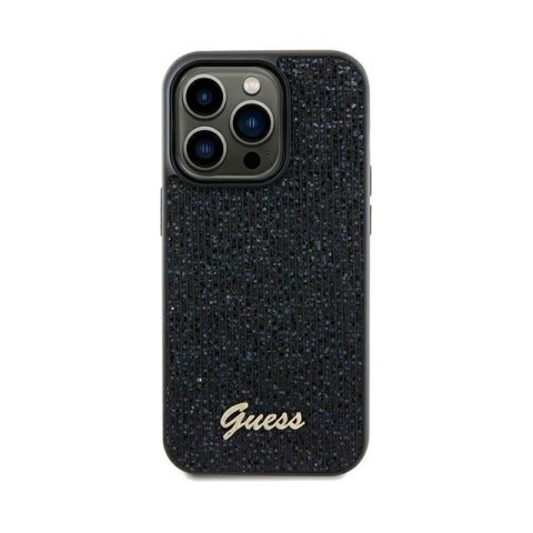 Guess Disco Metal Script - Case for iPhone 12 / iPhone 12 Pro (Black)