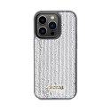 Guess Sequin Script Metal - iPhone 14 Pro Max Case (Silver)