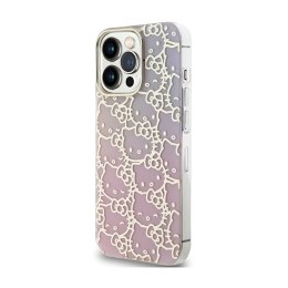 Hello Kitty IML Gradient Electrop Crowded Kitty Head - Case for iPhone 14 Pro (pink)