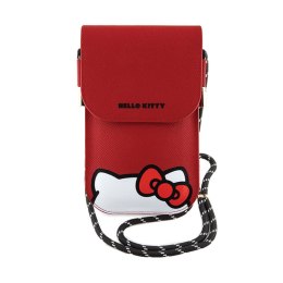 Hello Kitty Leather Hiding Kitty Cord - Phone crossbody bag (red)