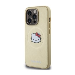 Hello Kitty Leather Kitty Head MagSafe - Case iPhone 13 Pro Max (Gold)