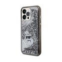 Karl Lagerfeld Liquid Glitter Choupette - iPhone 13 Pro Case (Transparent)