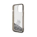 Karl Lagerfeld Liquid Glitter Choupette - iPhone 13 Pro Case (Transparent)