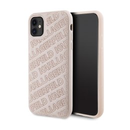 Karl Lagerfeld Quilted K Pattern - iPhone 11 Case (Pink)