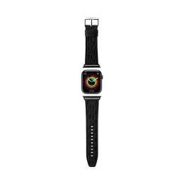 Karl Lagerfeld Saffiano Monogram - Strap for Apple Watch 38/40/41 mm (black)