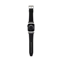 Karl Lagerfeld Saffiano Monogram - Strap for Apple Watch 38/40/41 mm (black)