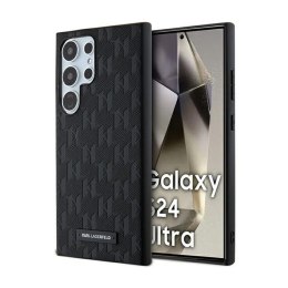 Karl Lagerfeld Saffiano Monogram Metal Logo - Case Samsung Galaxy S24 Ultra (czarny)