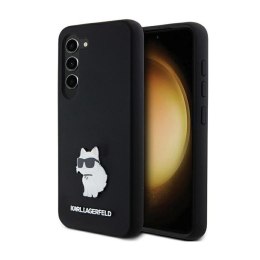 Karl Lagerfeld Silicone Choupette Metal Pin - Case Samsung Galaxy S24 (czarny)