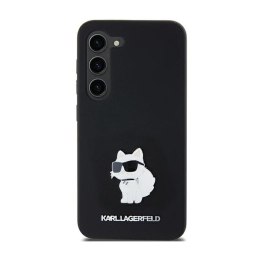 Karl Lagerfeld Silicone Choupette Metal Pin - Case for Samsung Galaxy A35 5G (black)