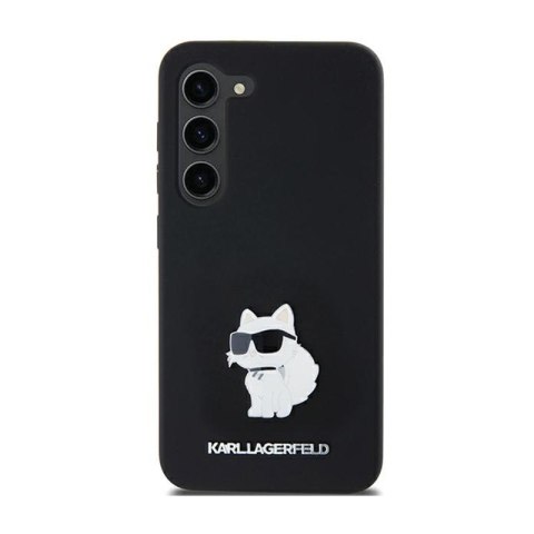 Karl Lagerfeld Silicone Choupette Metal Pin - Case for Samsung Galaxy A35 5G (black)