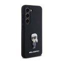 Karl Lagerfeld Silicone Ikonik Metal Pin - Case Samsung Galaxy S24+ (czarny)