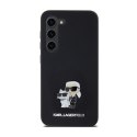 Karl Lagerfeld Silicone Karl & Choupette Metal Pin - Case Samsung Galaxy S24 (czarny)