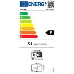 Smart TV Toshiba 43UV3363DG 4K Ultra HD 43