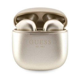 Guess True Wireless Script Logo BT5.3 - TWS headphones + charging case (gold)