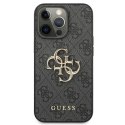 Guess 4G Big Metal Logo - Case for iPhone 13 Pro (Grey)