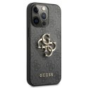 Guess 4G Big Metal Logo - Case for iPhone 13 Pro (Grey)